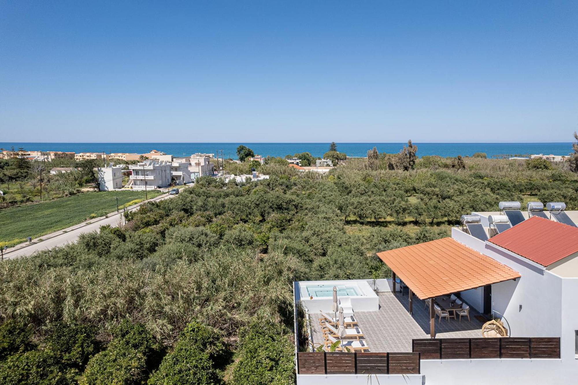Sol Luxury Apartment - Close To The Beach With A Private Mini Pool ハニア エクステリア 写真