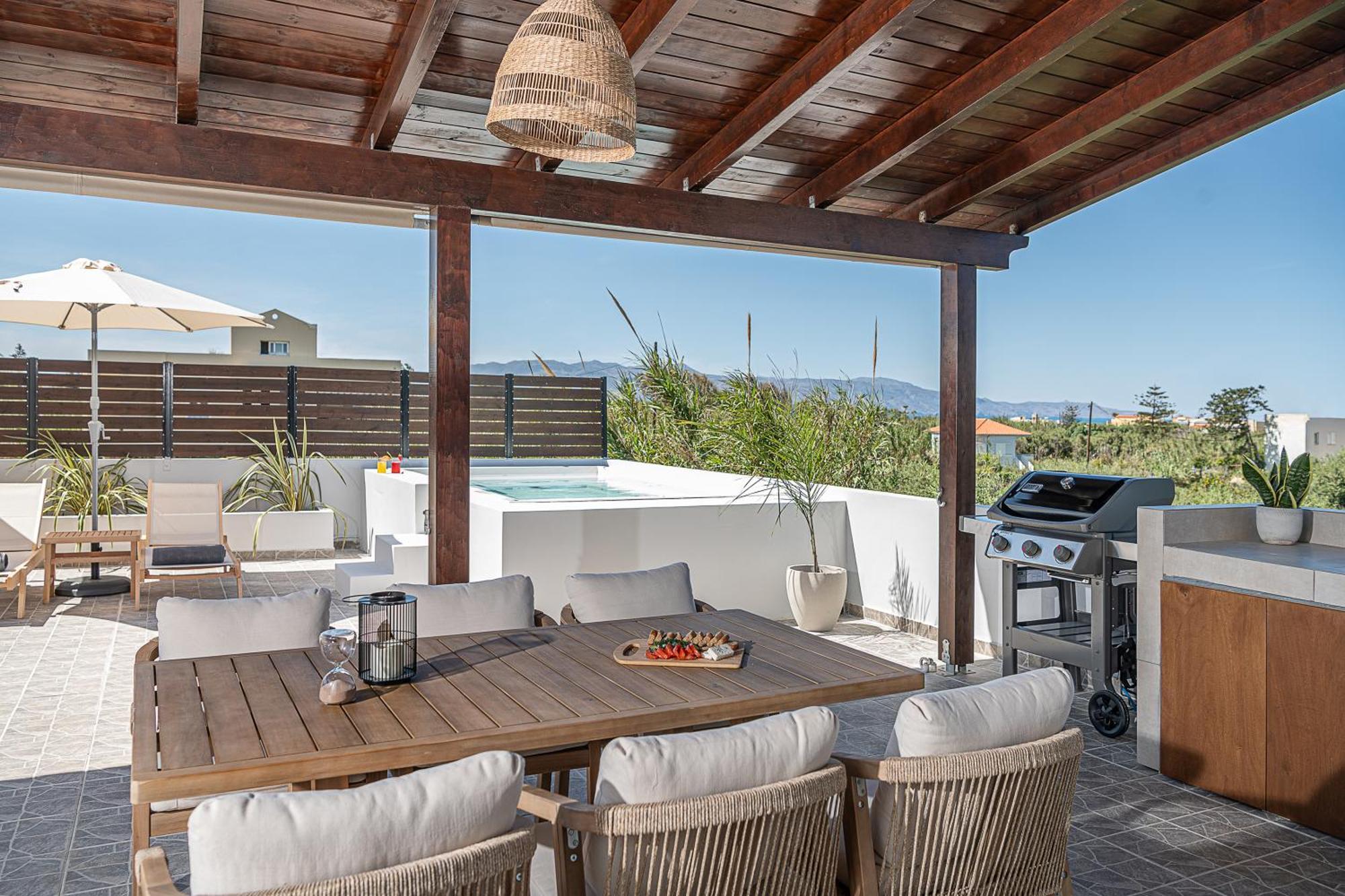 Sol Luxury Apartment - Close To The Beach With A Private Mini Pool ハニア エクステリア 写真