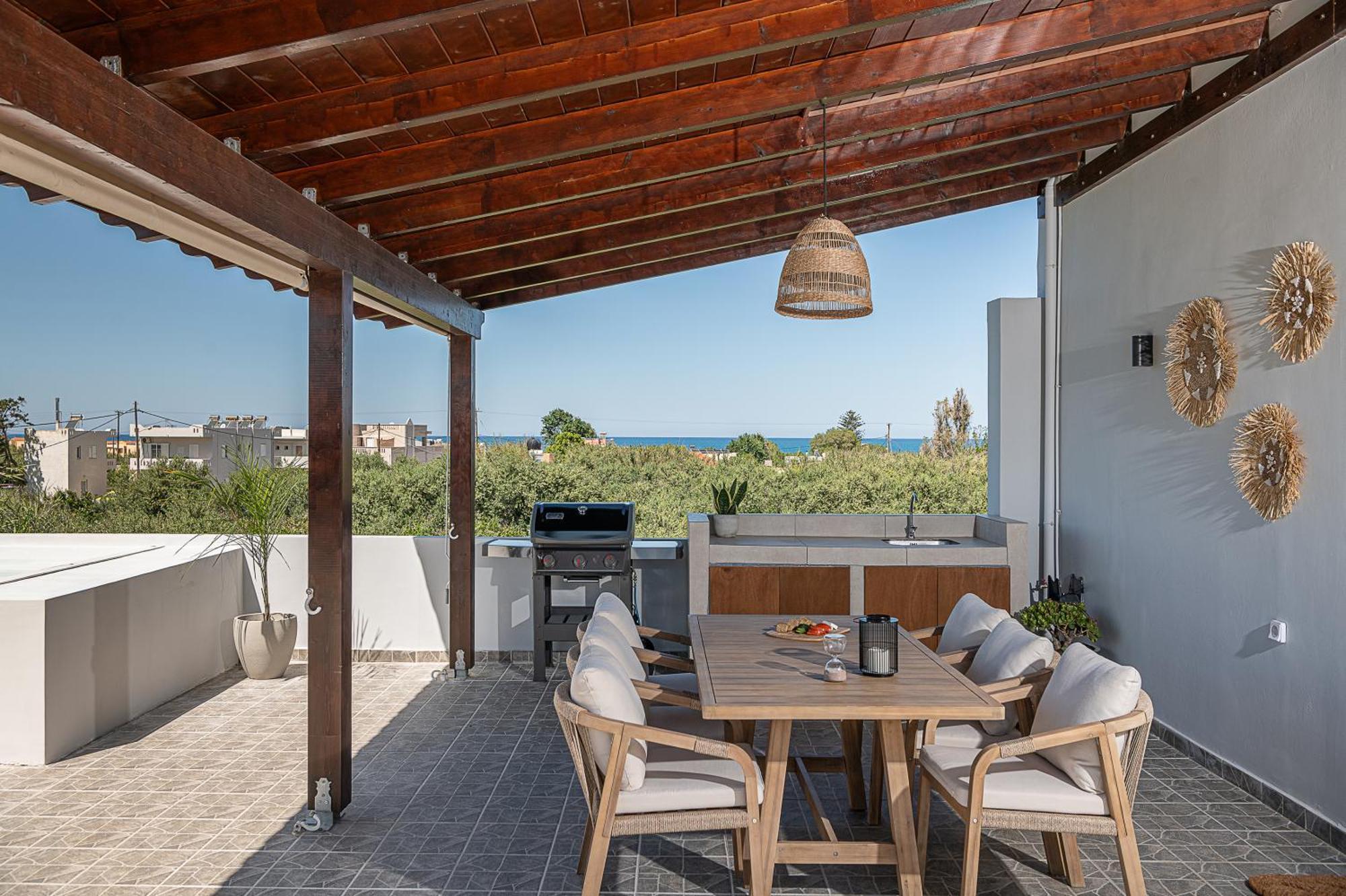Sol Luxury Apartment - Close To The Beach With A Private Mini Pool ハニア エクステリア 写真
